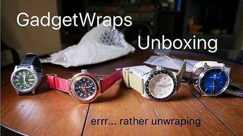 GadgetWraps Straps Unwraping, and a Huge Thank You to Watchup69