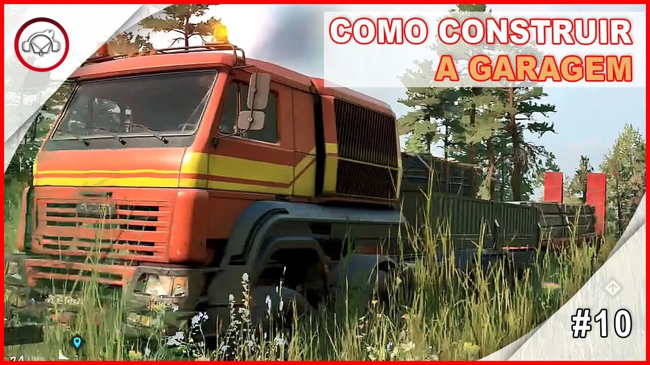 SnowRunner, Como Construir A Garagem, Gameplay PT BR #10