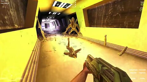 Classic AVP 2000; skirmish mode; map, Subway; marine with pulse rifle, running & camping with bugs!