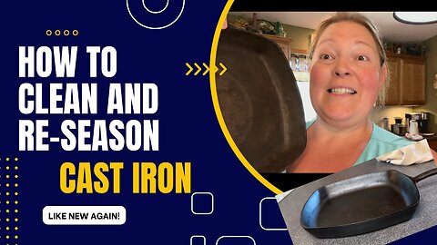 Don't throw it out! You can clean and Re-season that Cast Iron!