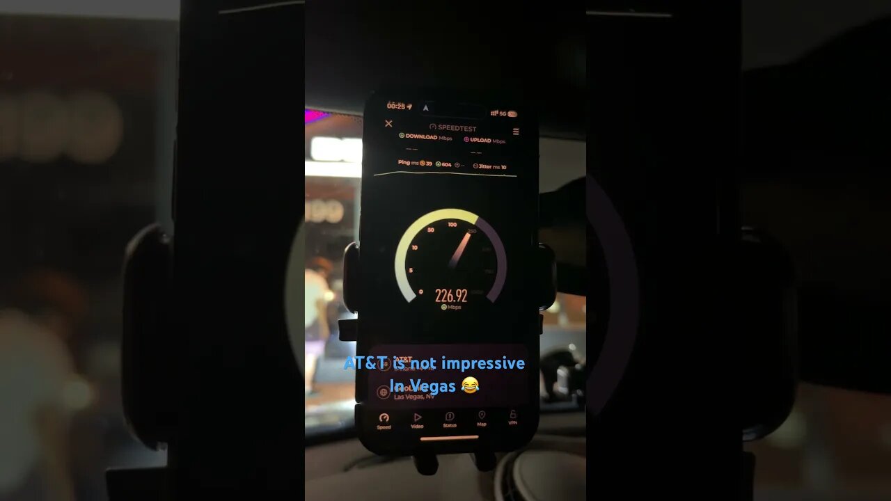 AT&T Speedtest in South Vegas while door dashing #lasvegas #att