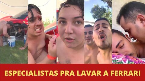RONINHO MANDOU EQUIPE PRA LAVAR A FERRARI