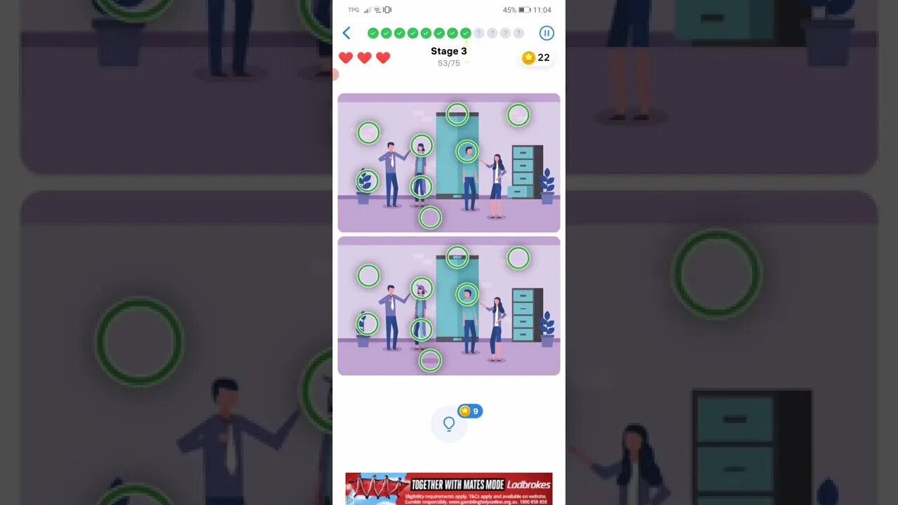 Differences - Stage 3 - Level 53 of 75