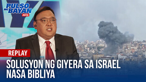 Solusyon sa g i y e r a sa Israel, nasa Bibliya — Atty. Harry Roque