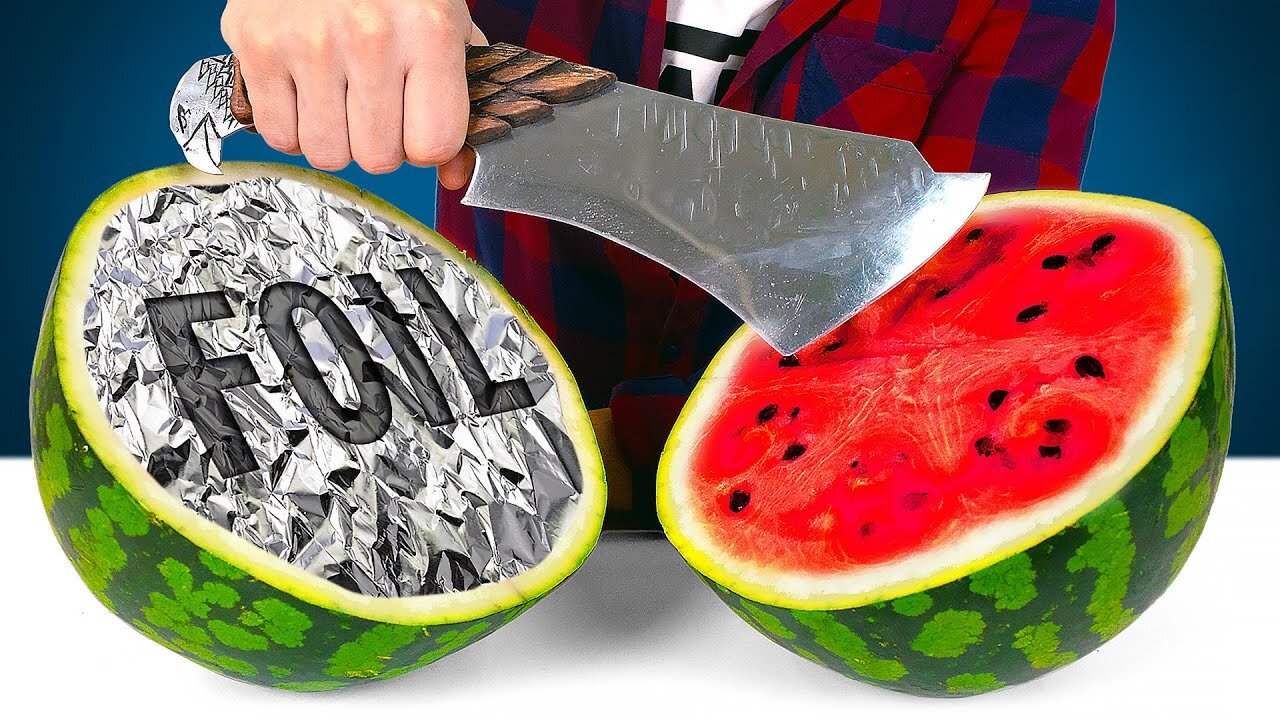 How To Make A SHARP KNIFE From Kitchen Foil