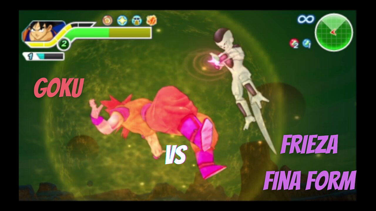Dragonball Z Tenkaichi Tag Team Goku VS Frieza Final Form