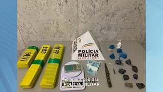 Santana do Paraíso: Jovem preso por tráfico de drogas no Águas Claras.