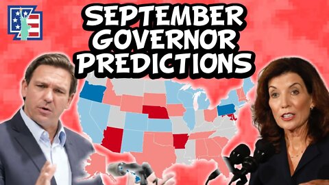 September Gubernatorial Prediction [9/4/2021]