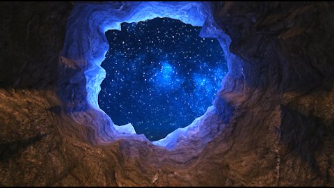 A real picture of the sky from inside a hole