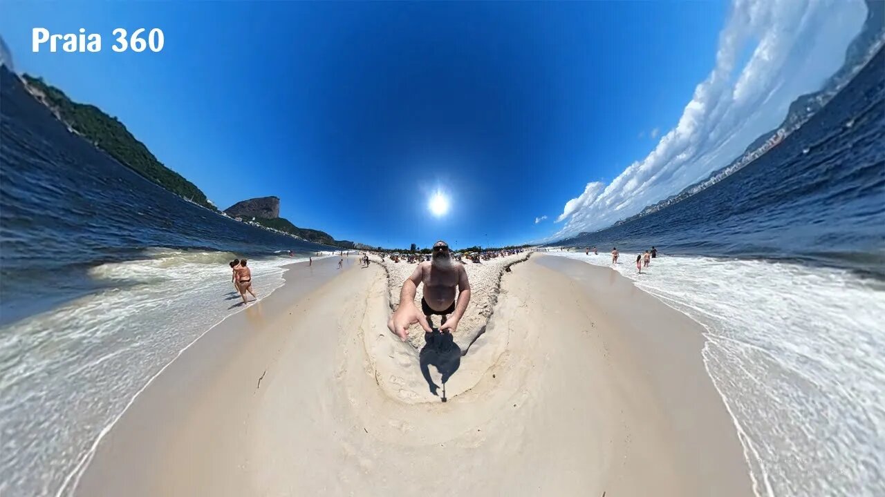 Domingo na praia com água absurdamente gelada