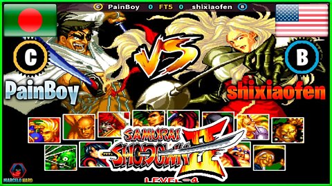 Samurai Shodown II (PainBoy Vs. shixiaofen) [Bangladesh Vs. U.S.A]