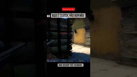 Que susto hahahaha aqui é clutch mermão se liga #shorts #csgo