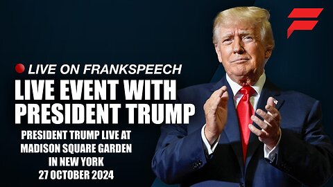 PRESIDENT TRUMP LIVE AT MADISON SQUARE GARDEN IN NEW YORK | 27 OCTOBER 2024