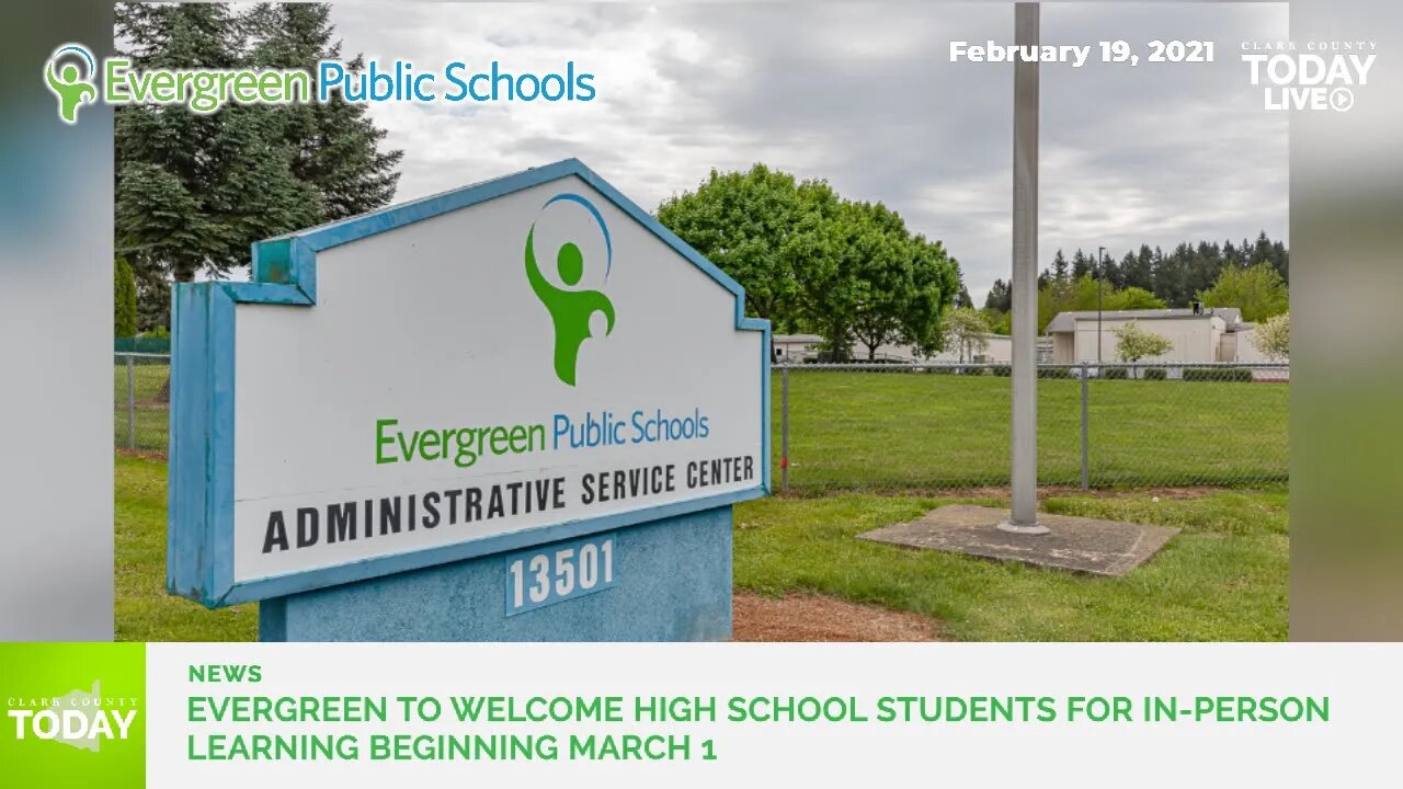 Evergreen to welcome high school students for in-person learning beginning March 1