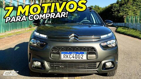 7 MOTIVOS PARA COMPRAR O NOVO CITROEN C4 CACTUS SHINE PACK 1 6 THP TURBO 2022