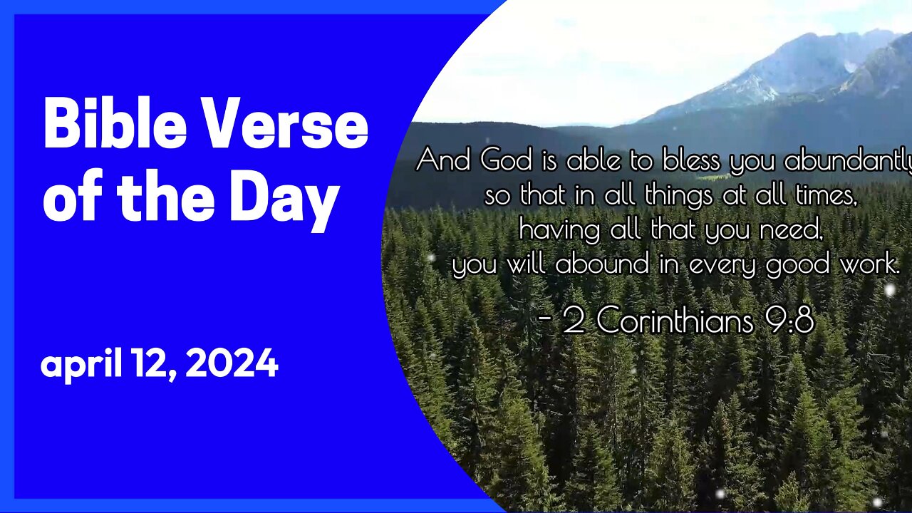 Bible Verse of the Day: April 12, 2024