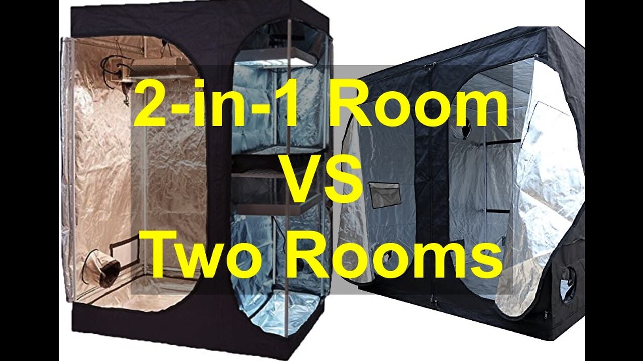 Hydro Plus Indoor Grow Kit 48''x36''x72'' Grow Tent Kit 2-in-1 Indoor Plants Growing Dark Room...