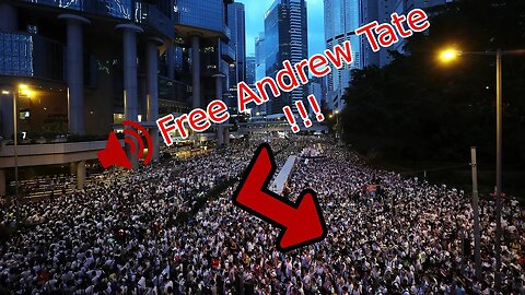 People PROTESING to Free Andrew Tate