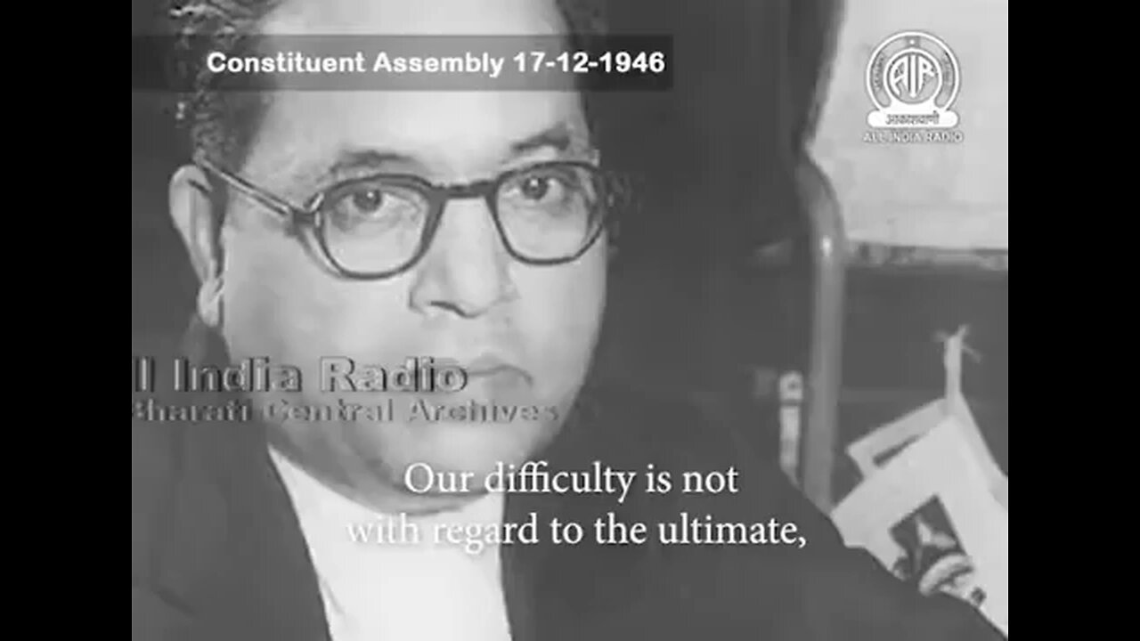 Dr.Babasaheb Ambedkar's constituent assembly speech 17 Dec 1946. #babasahebambedkar #Constitution