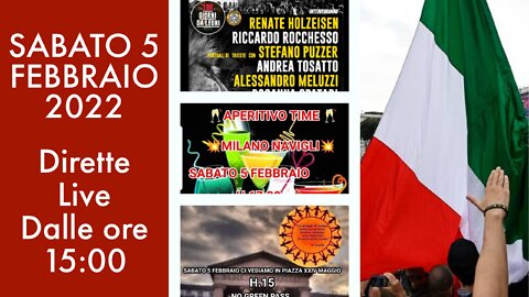 🇮🇹05/02/2022 DIRETTE LIVE DALLE PIAZZE DI VERONA-BOLOGNA-TRIESTE E MILANO🇮🇹