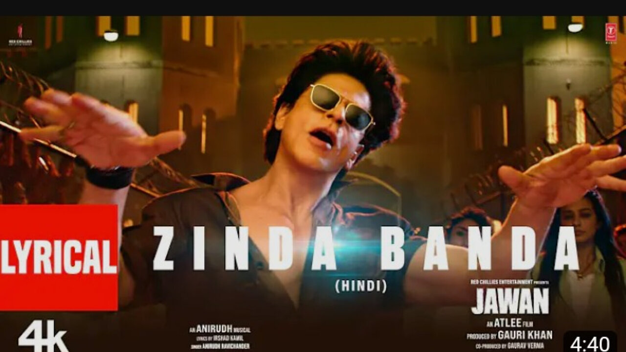 Jawan- Zinda Banda (Lyrical) _Shah Rukh Khan _Atlee _Anirudh _Nayanthara _Vi_144p