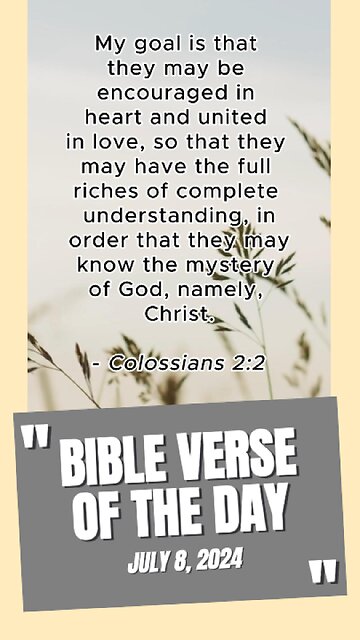 Bible Verse of the Day: July 8, 2024