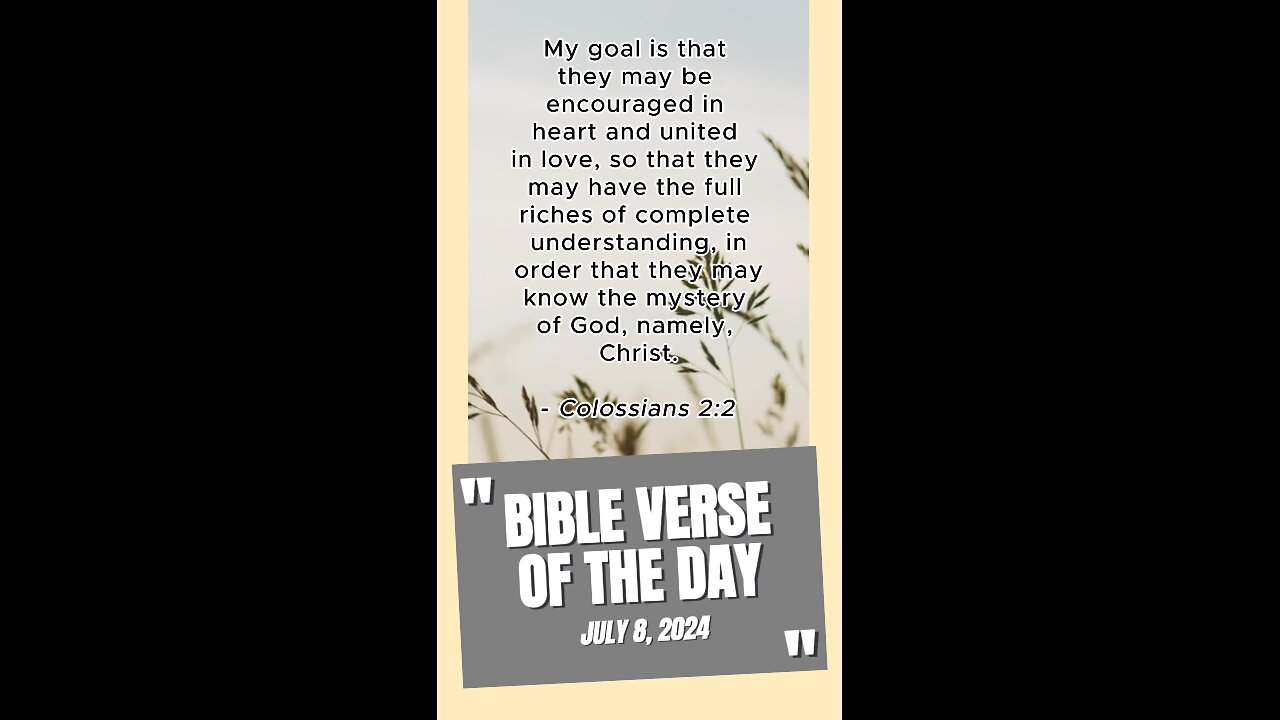 Bible Verse of the Day: July 8, 2024