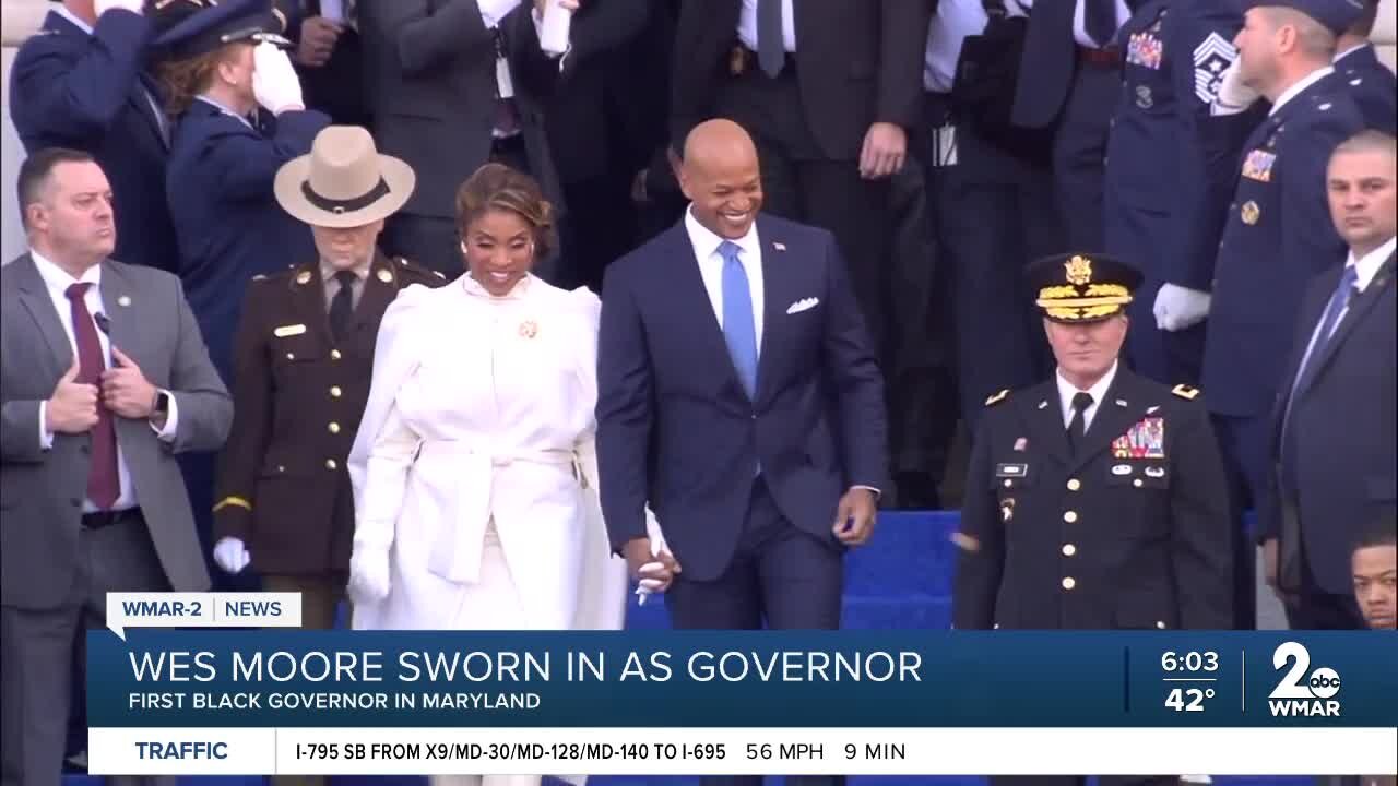 Wes Moore becomes Maryland's first Black Governor