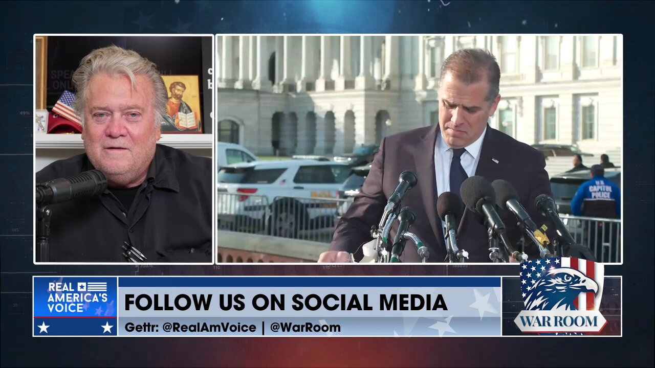 "Stand Up And Be A Man": Steve Bannon Calls Out Hunter Biden For Hiding From The Questions
