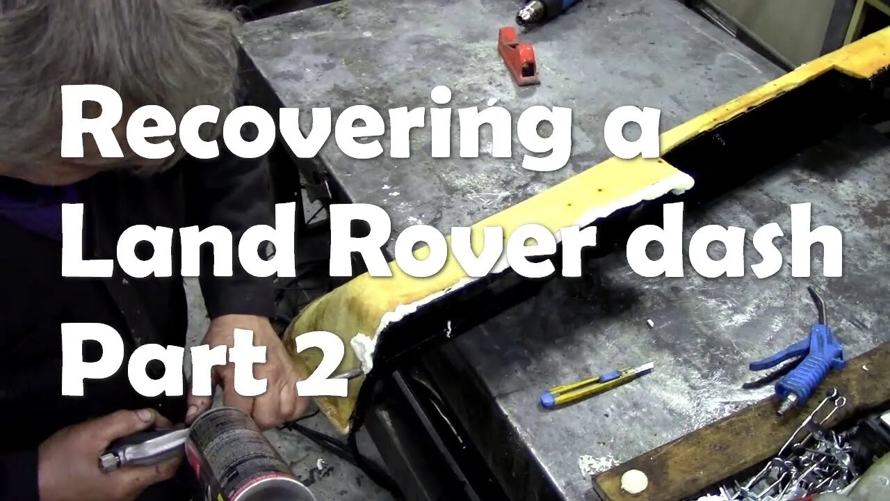 Recovering a very bad Series 3 Land Rover dash Part 2 Getting ready for the covering