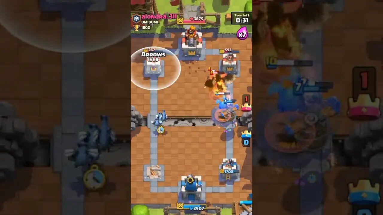 Vs Alondra_311(2) - Clash Royale - Legendary's Infinite Elixir #shorts