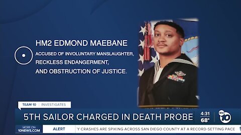 5th Navy sailor charged in connection to death of sailor