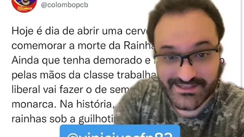 NOJENTO! Candidato do PCB destila “ódio do bem” contra a Rainha Elizabeth