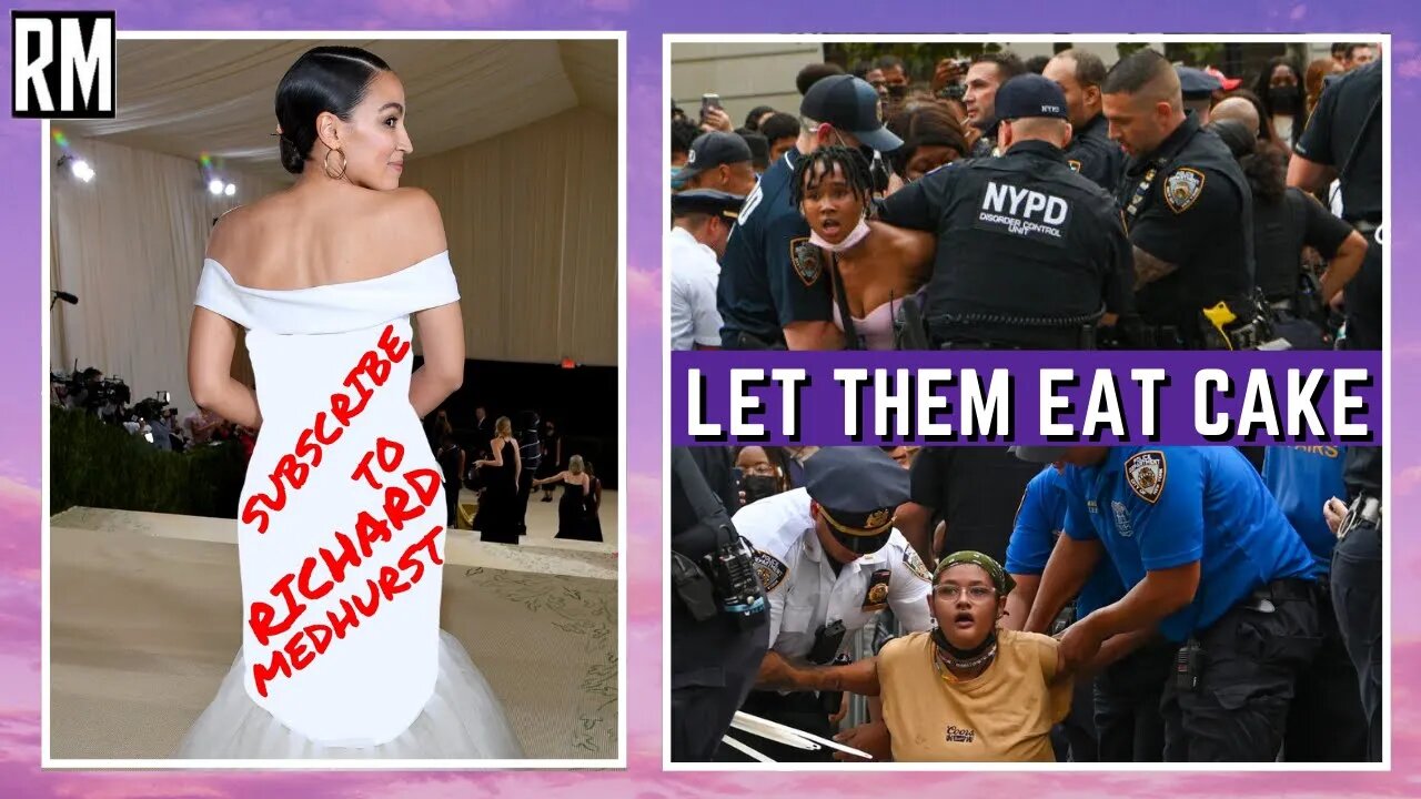 AOC Wears 'Tax The Rich' Dress to Met Gala 2021