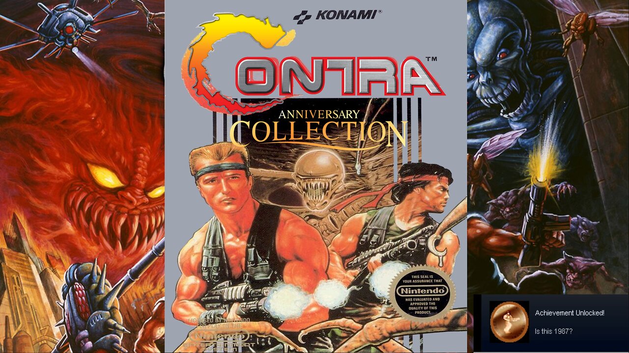Contra (NES) Stage 3 - Waterfall