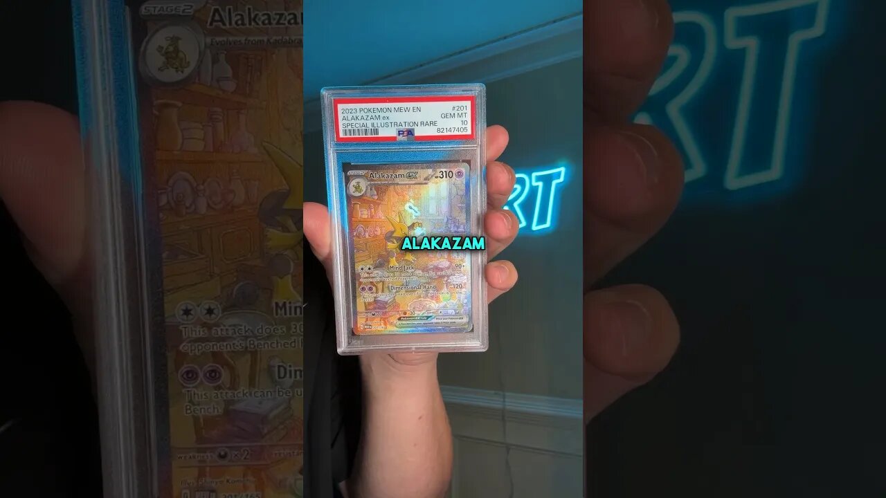 How I got the first PSA 10 Alakazam from Pokémon 151