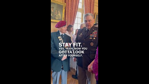 General Milley Visits with Two WWII Veterans in Normandy.