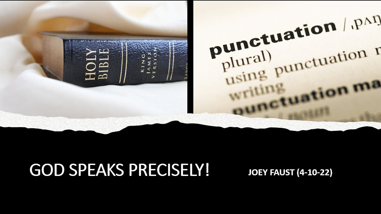 God Speaks Precisely!