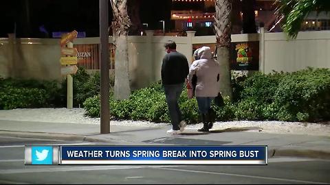 Windy weather turning Spring Break into a bust for some out of towners
