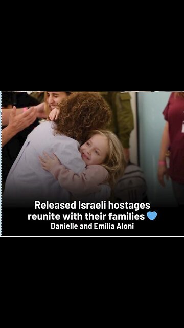 Some of the released Israeli hostages reuniting with their families