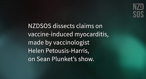 Claims around vaccine induced myocarditis from an interview Helen Petousis-Harris and Sean Plunket.