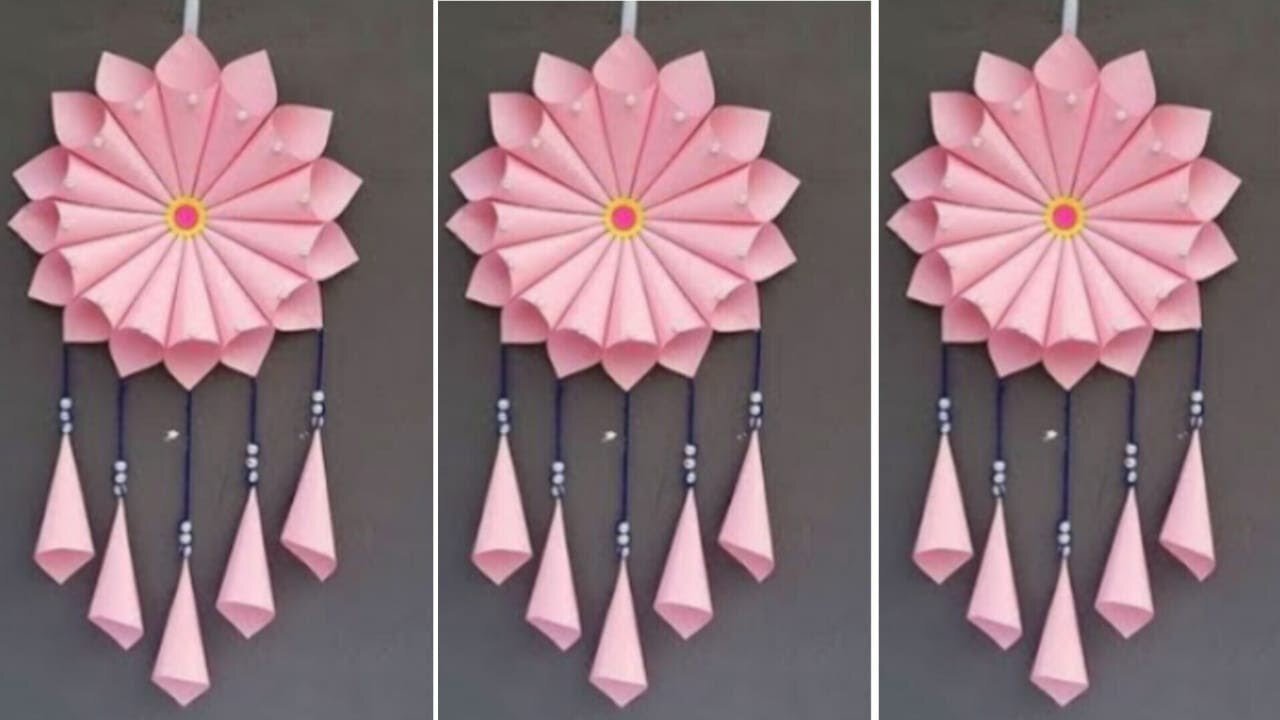 Beautiful and Easy Paper Wall Hanging / Paper Craft For Home Decoration / Unique Wall Hanging / DIY