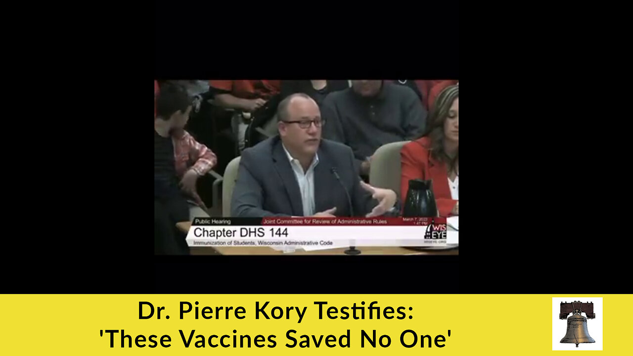 Dr. Pierre Kory Testifies: 'These Vaccines Saved No One'