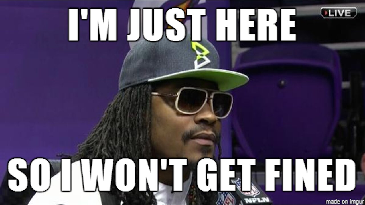 I'm just Here, So I don't Get Fined...