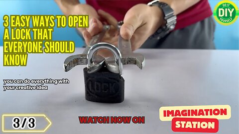 3 EASY Ways to Open a Lock That Everyone Should Know