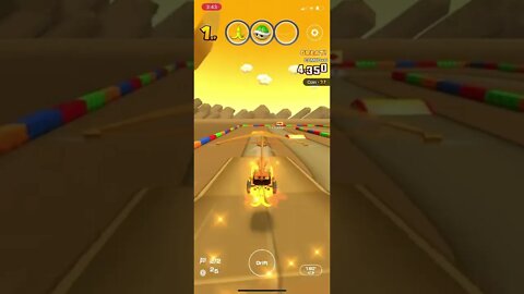 Mario Kart Tour - Gold Glider Gameplay (Cat Tour Gift Reward)