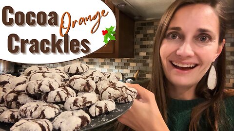 The BEST Cocoa Crackles - a Hint of Orange | Cookie Recipe