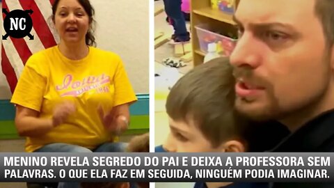 Menino revela segredo do pai e deixa a professora sem palavras. O que ela faz em seguida, ninguém