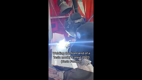 Welding front end Tesla model S￼