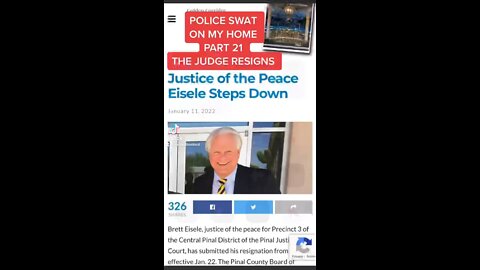 Police SWAT Part 21 Judge Brett Eisele Forced to Resign!